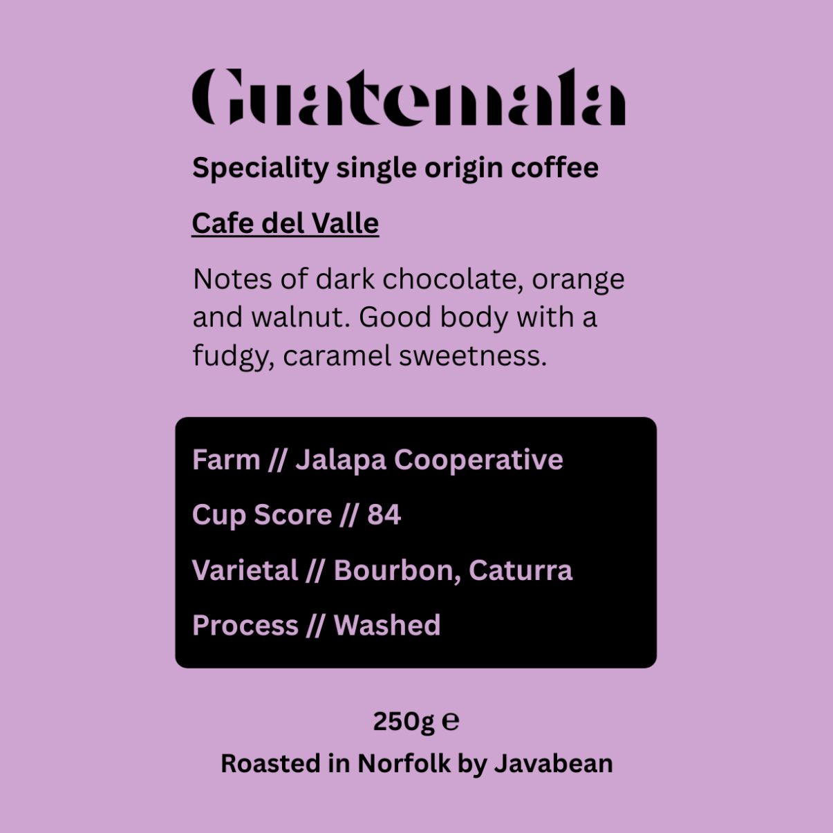 Guatemala Cafe del Valle